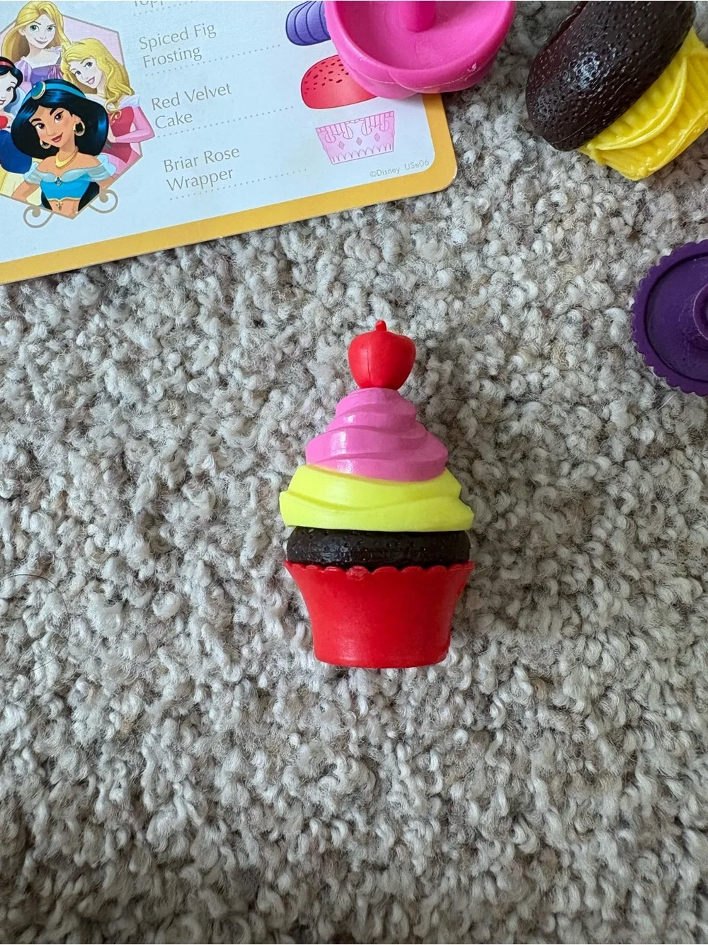 Disney Princess Enchanted Cupcake Party Game for Wonder Forge All Pieces